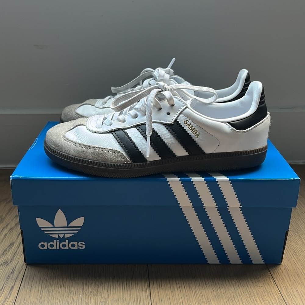 Adidas Samba OG Sneakers White Size Big Kids 1.5